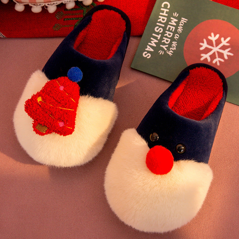 Festive Warmth Christmas Plush Slippers