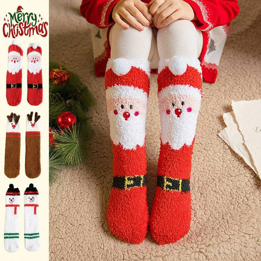 Adorable Christmas Fleece Socks for Kids – Cozy Santa, Snowman & Reindeer Designs! - All Inclusive Family Treasures