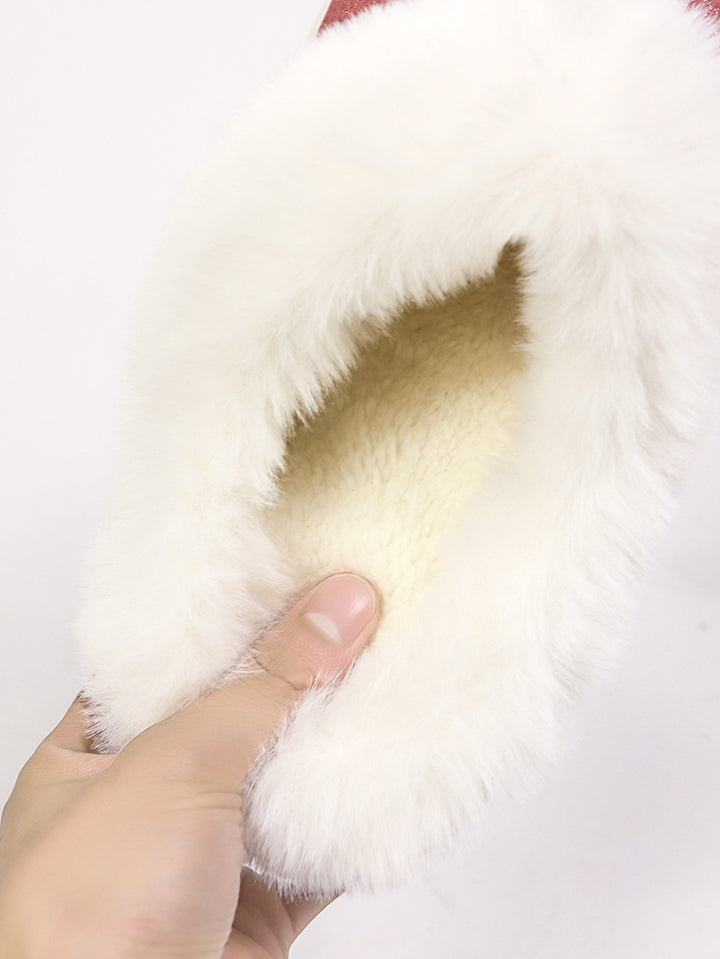 Cozy Chic Frosted Plush Slippers – Sparkle Up Your Steps - All Inclusive Family Treasures