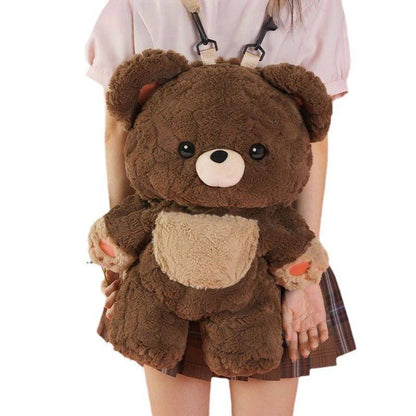 Love Bear Plush Backpack – Adorable and Functional Bag for Kids and Adults - All Inclusive Family Treasures