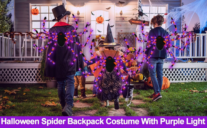 Creepy-Cool Spider Backpack with Glowing LED Legs