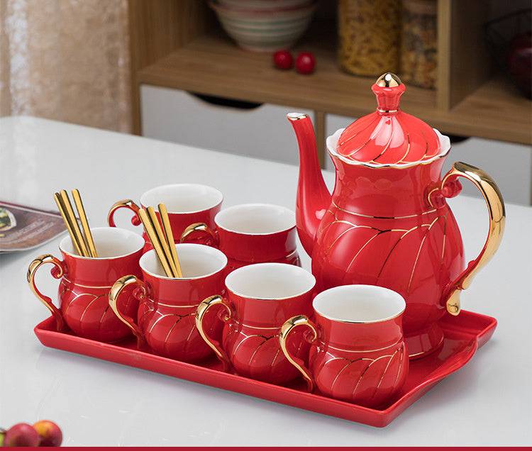 Luxury - Elegant Ceramic Tea & Coffee Set – Perfect for Weddings, Living Room Décor & Festive Gatherings - All Inclusive Family Treasures