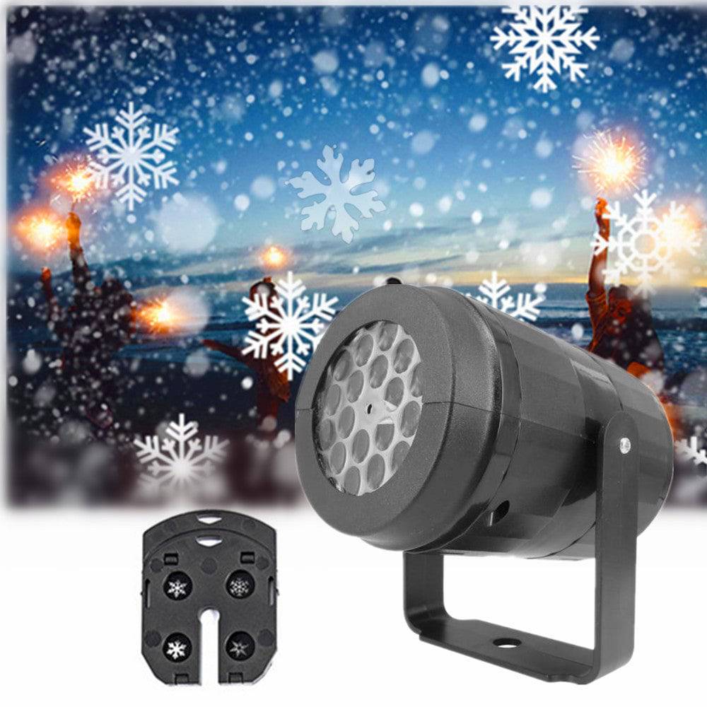 Festive Christmas LED Projector Light – Rotating Holiday Patterns for Indoor & Outdoor Decor - All Inclusive Family Treasures