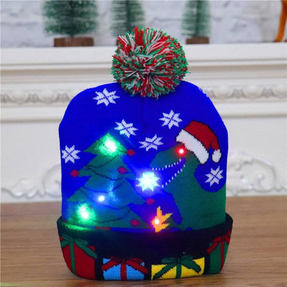 Festive LED Light-Up Christmas Beanie – Cozy, Bright, and Full of Holiday Spirit! - All Inclusive Family Treasures