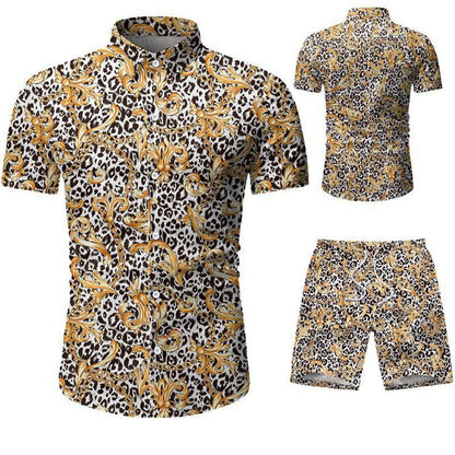 Men's Short Sleeve Shorts Casual Suit - All Inclusive Family Treasures