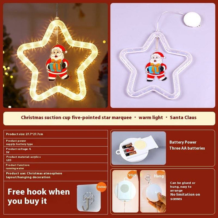 Sparkling LED Christmas Star Lights – Illuminate Your Windows and Doors This Holiday Season - All Inclusive Family Treasures