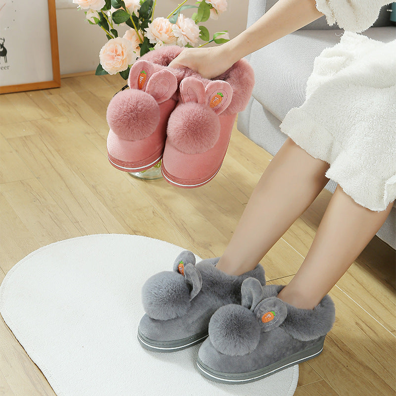 Hop Into Cozy Comfort with Bunny Plush Slippers! - All Inclusive Family Treasures