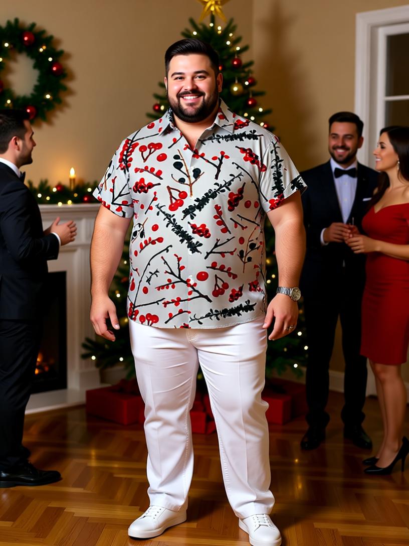 Festive Men's 3D Christmas Print Shirts – Holiday Spirit in Every Stitch!