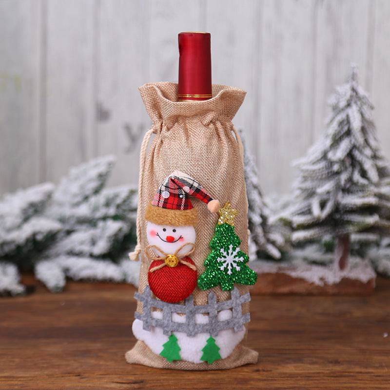 Festive Christmas Wine Bottle Covers – Adorable Holiday Bottle Bags for Perfect Gift Wrapping - All Inclusive Family Treasures