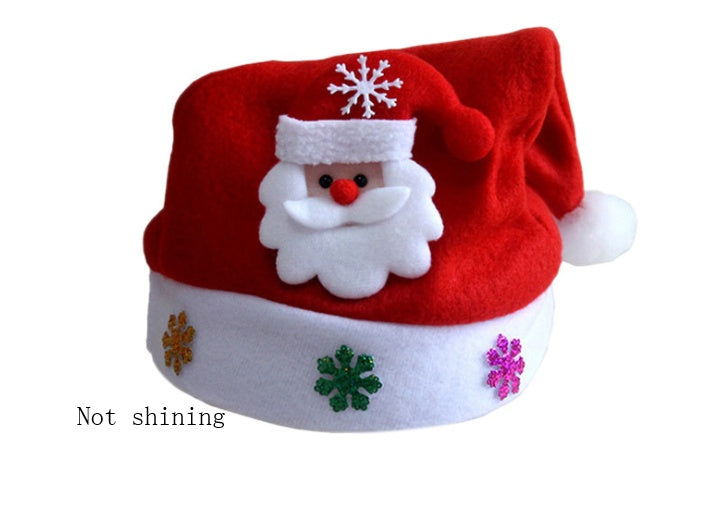 Festive Glow – Christmas LED Cartoon Luminous Hat for Kids & Adults