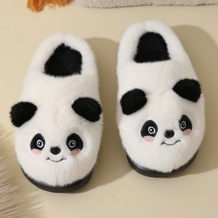Cozy Cartoon Panda Cotton Slippers