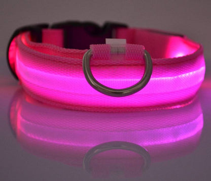 USB Rechargeable LED Pet Collar – Keep Your Pet Safe and Stylish at Night! - All Inclusive Family Treasures