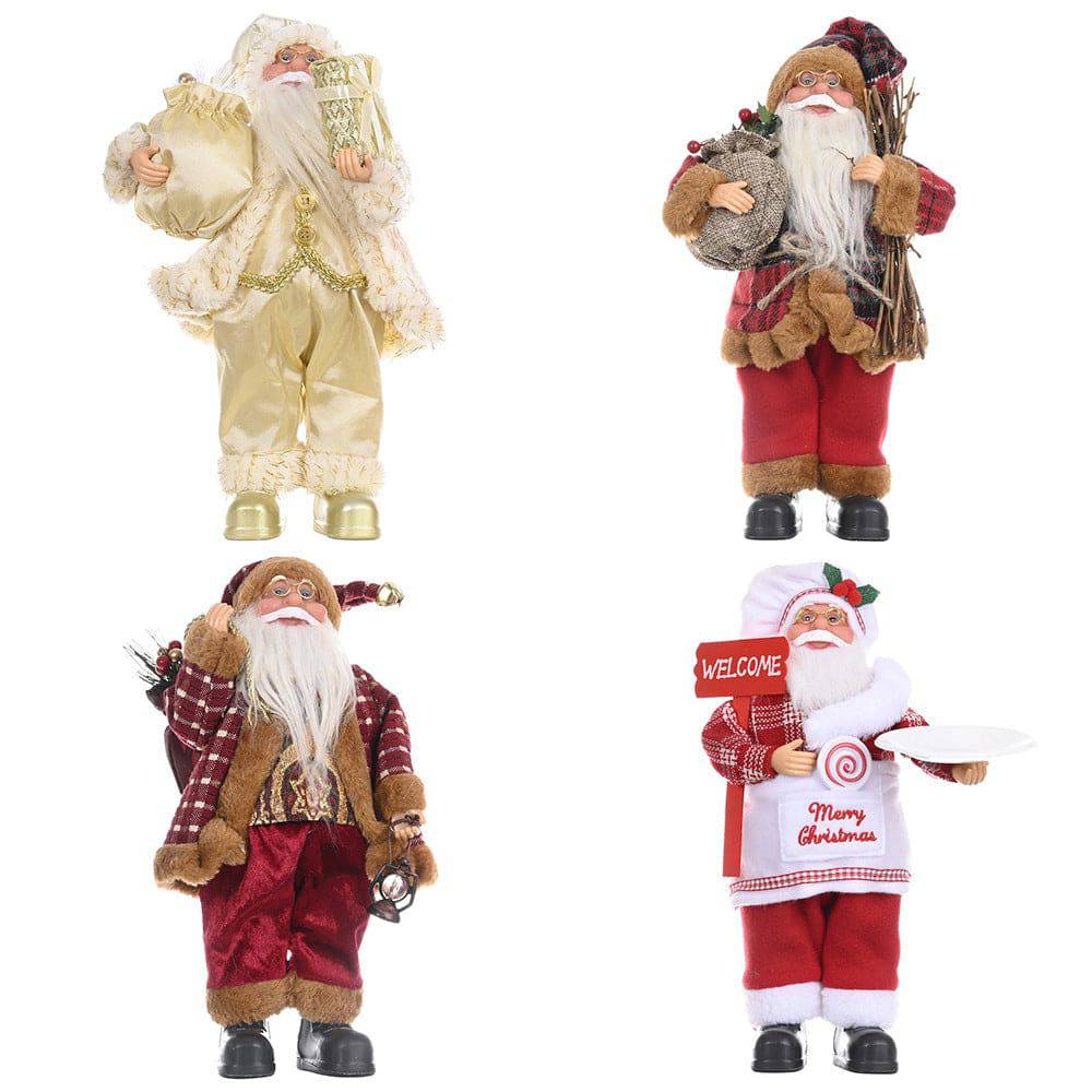 Classic Standing Santa Claus Doll - A Timeless Holiday Decor Piece - All Inclusive Family Treasures