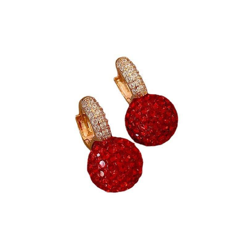 Crimson Radiance Stud Earrings - All Inclusive Family Treasures