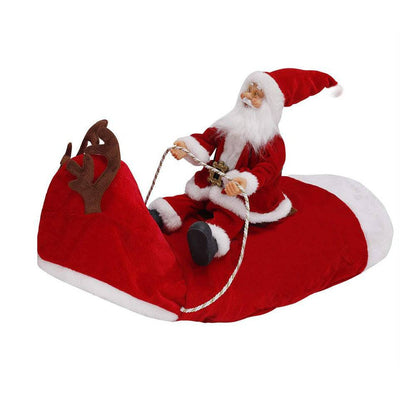 Santa Claus Riding Reindeer Dog Costume – Festive Holiday Outfit for Pets! - All Inclusive Family Treasures