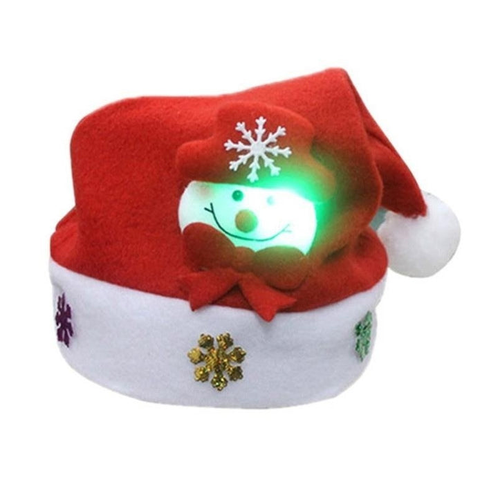 Festive Glow – Christmas LED Cartoon Luminous Hat for Kids & Adults