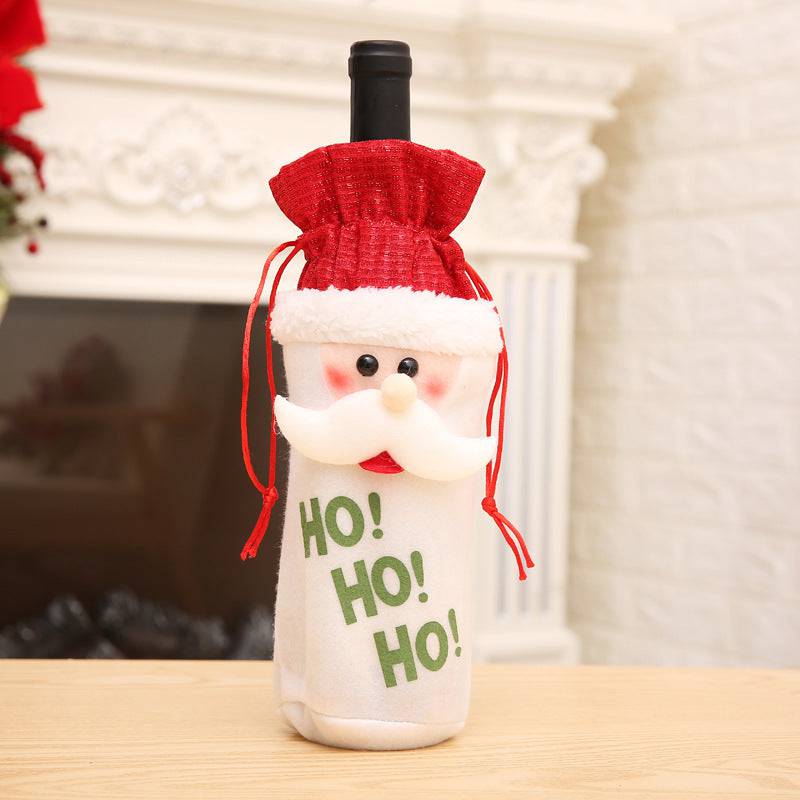 Festive Christmas Wine Bottle Covers – Adorable Holiday Bottle Bags for Perfect Gift Wrapping - All Inclusive Family Treasures