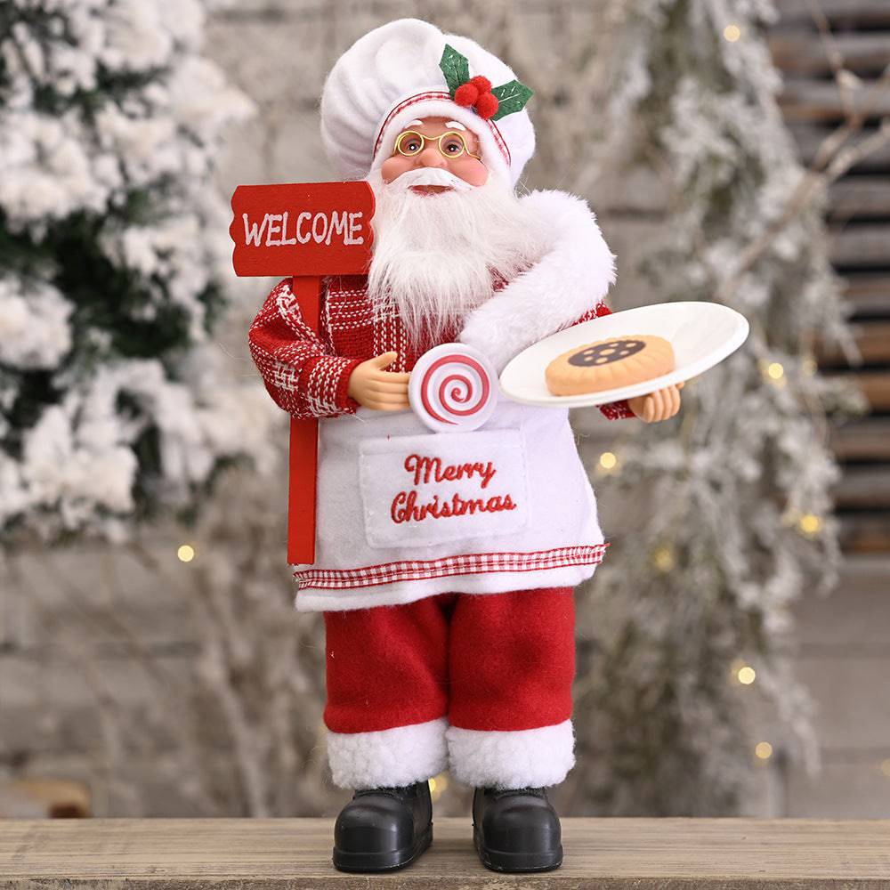 Classic Standing Santa Claus Doll - A Timeless Holiday Decor Piece - All Inclusive Family Treasures