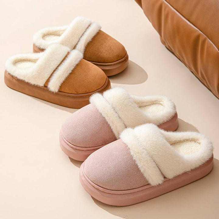 Warm Cotton House Slippers – Plush, Non-Slip Winter Comfort for Women - All Inclusive Family Treasures