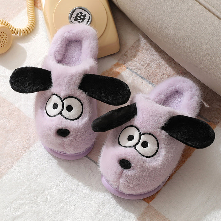 Cozy Pup Plush Slippers – Cute & Comfy Winter Warmth
