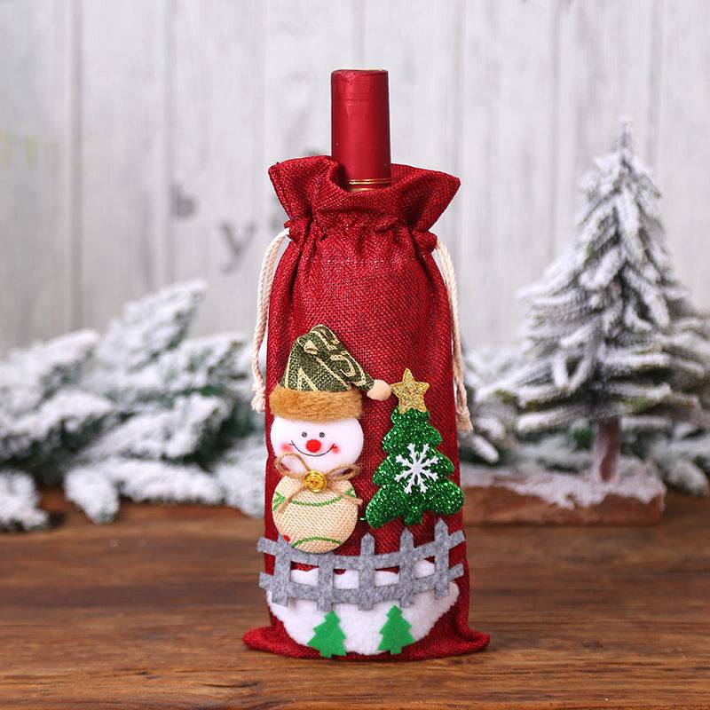 Festive Christmas Wine Bottle Covers – Adorable Holiday Bottle Bags for Perfect Gift Wrapping - All Inclusive Family Treasures