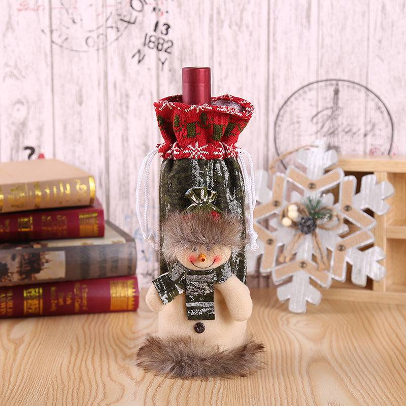 Festive Christmas Wine Bottle Covers – Adorable Holiday Bottle Bags for Perfect Gift Wrapping - All Inclusive Family Treasures