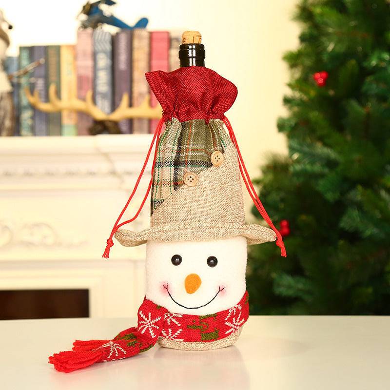 Festive Christmas Wine Bottle Covers – Adorable Holiday Bottle Bags for Perfect Gift Wrapping - All Inclusive Family Treasures