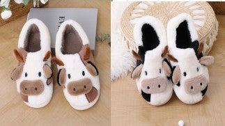 Moo-ve Into Comfort with Cozy Cow Slippers!