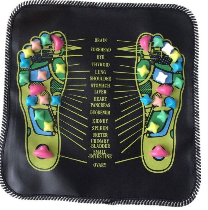 Reflexology Foot Massage Pad - Cobblestone Acupressure Mat for Pain Relief & Health Care - All Inclusive Family Treasures