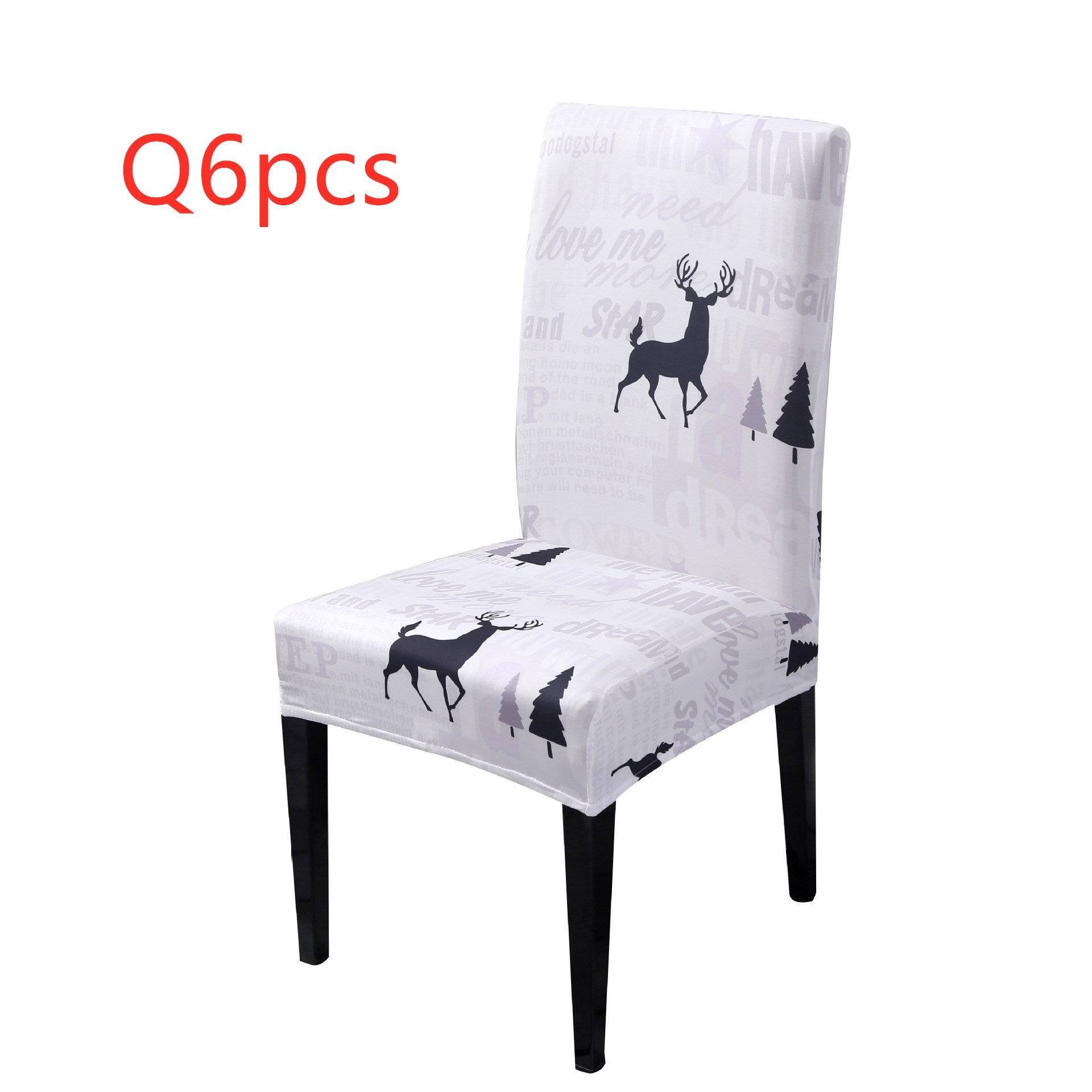 Festive Christmas Chair Covers – Universal Stretch Fit for Dining Chairs - All Inclusive Family Treasures