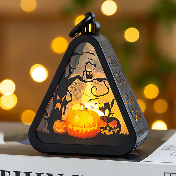 Haunted Glow Pumpkin Lantern – Spooky Halloween Décor Light