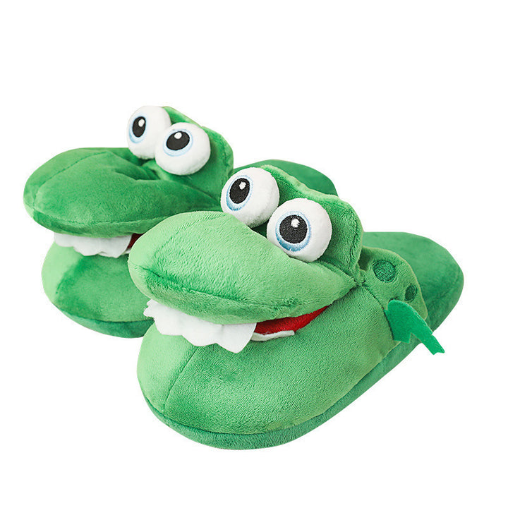 Chompy Croc Plush Slippers – Quirky Winter Comfort
