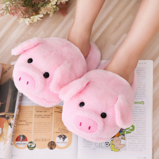 Snuggle Up with Cuteness – Plush Piggy Slippers for Ultimate Cozy Vibes