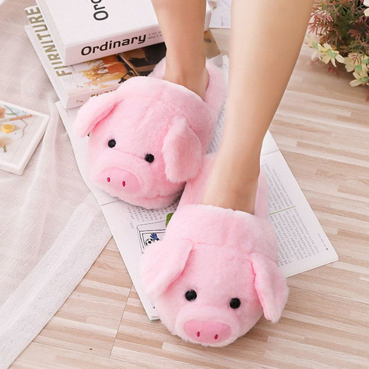 Snuggle Up with Cuteness – Plush Piggy Slippers for Ultimate Cozy Vibes