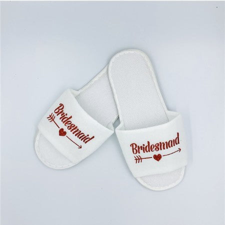 Say "I Do" to Comfort: Wedding Party Plush Slippers! - All Inclusive Family Treasures