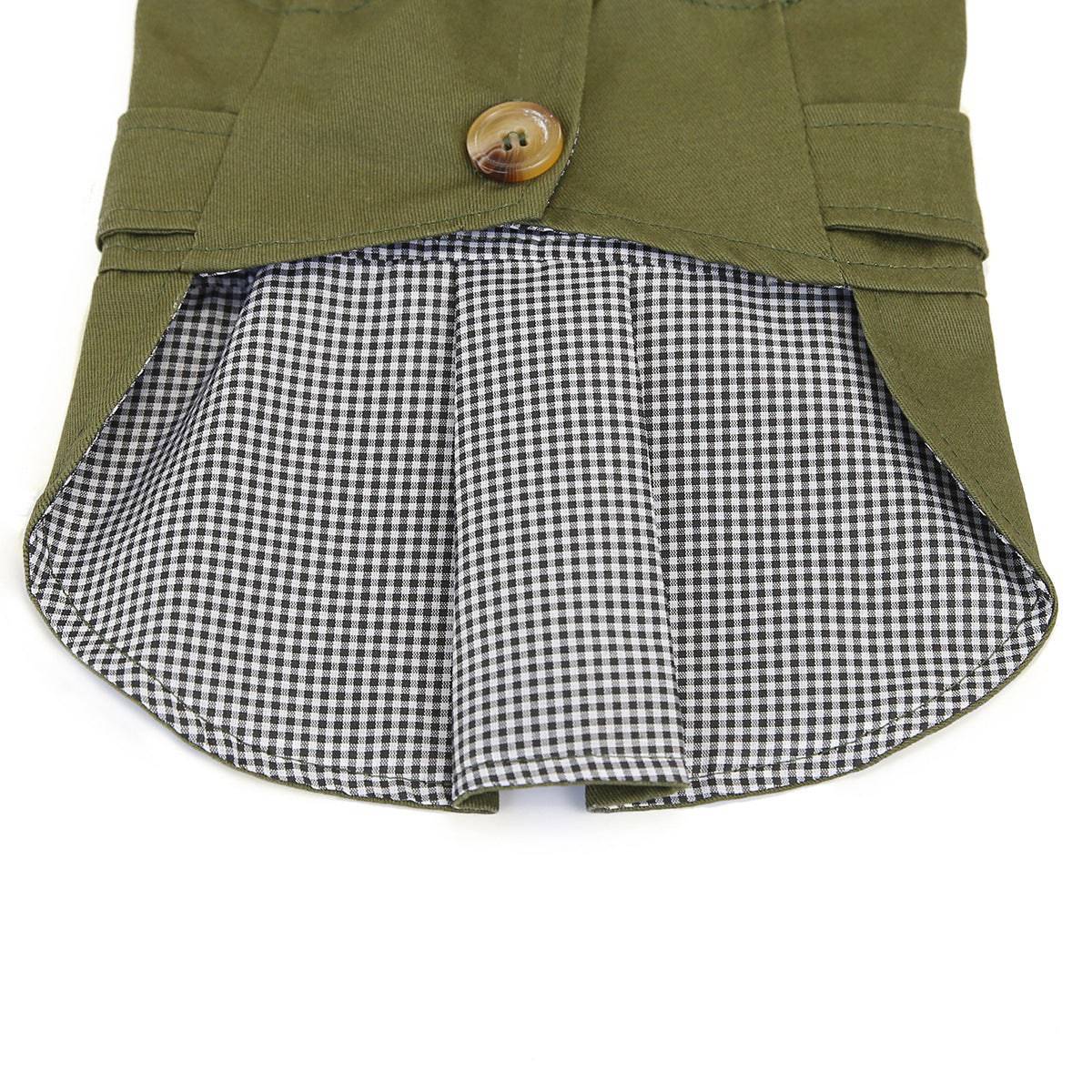 Classic Button-Up Dog Vest – Sophisticated Pet Jacket for a Stylish Look! - All Inclusive Family Treasures