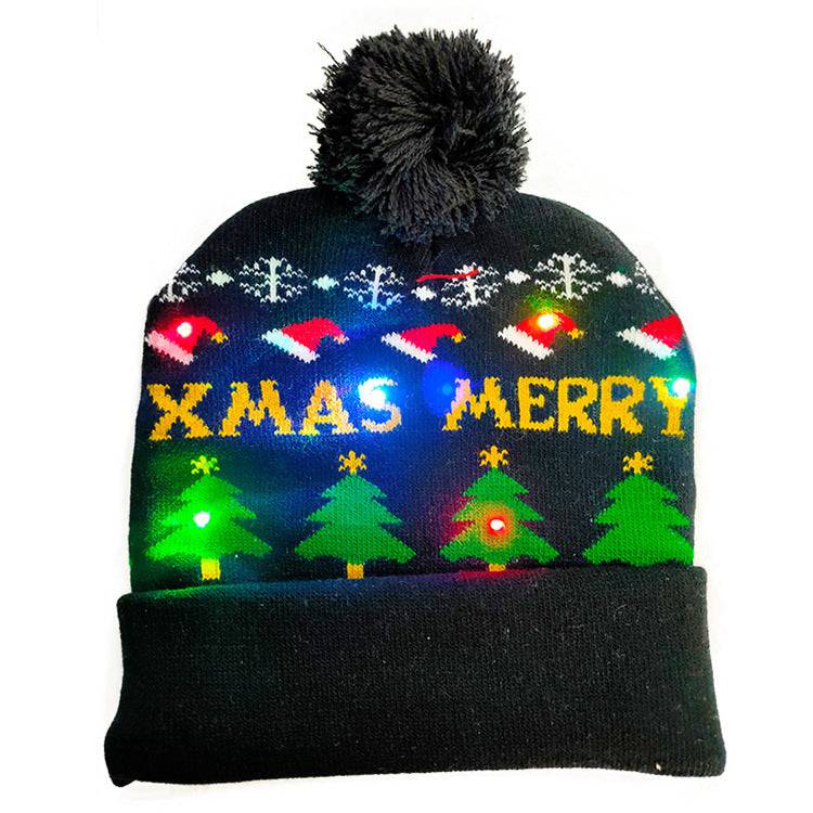 Festive LED Light-Up Christmas Beanie – Cozy, Bright, and Full of Holiday Spirit! - All Inclusive Family Treasures