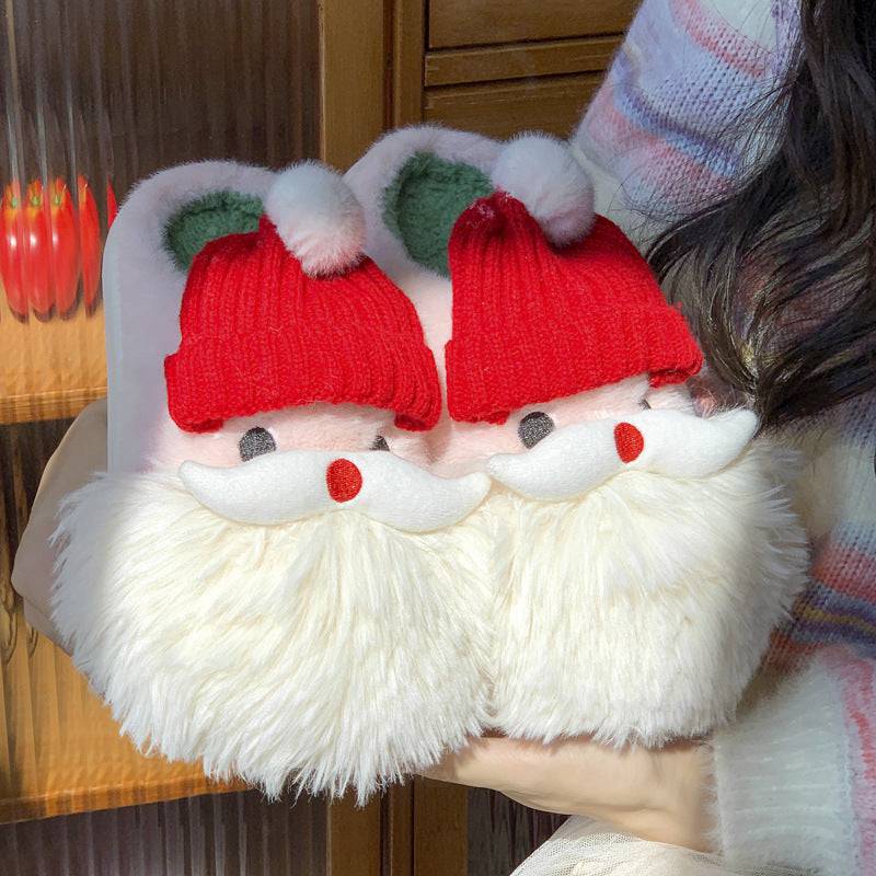 Cute Santa Claus Plush Slippers – Warm & Festive Indoor Slippers for Winter - All Inclusive Family Treasures