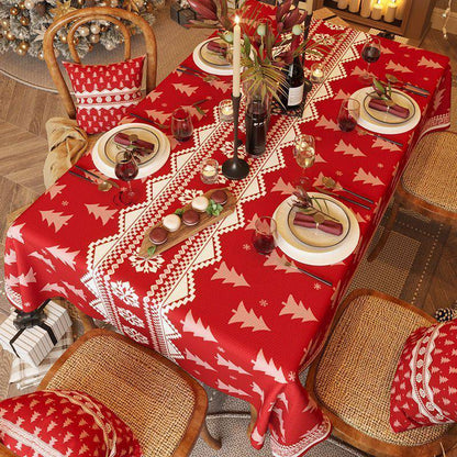 Elegant Christmas Tablecloths – Festive Decor for Your Dining & Coffee Tables - All Inclusive Family Treasures