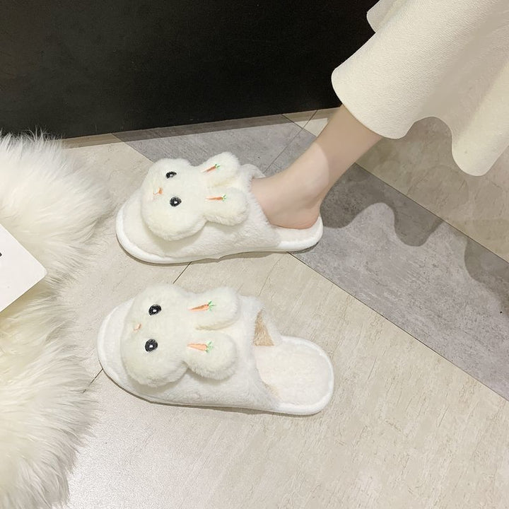 Snuggle Bunny Plush Slippers – Cozy Cartoon Comfort