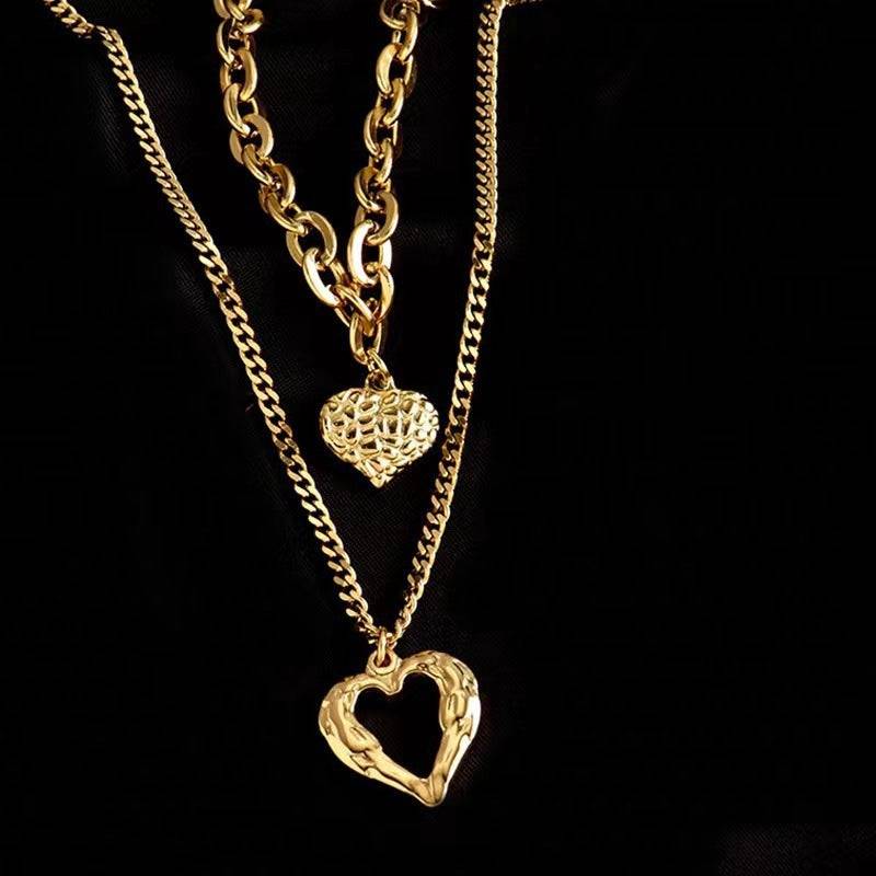 Eternal Elegance Double Heart Necklace - All Inclusive Family Treasures