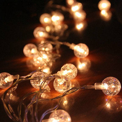 Stunning LED Crystal Globe String Lights – Perfect for Parties & Home Decor - All Inclusive Family Treasures