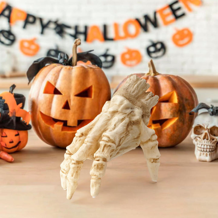 Crawling Zombie Hand with Lights & Sound – Animated Halloween Prop