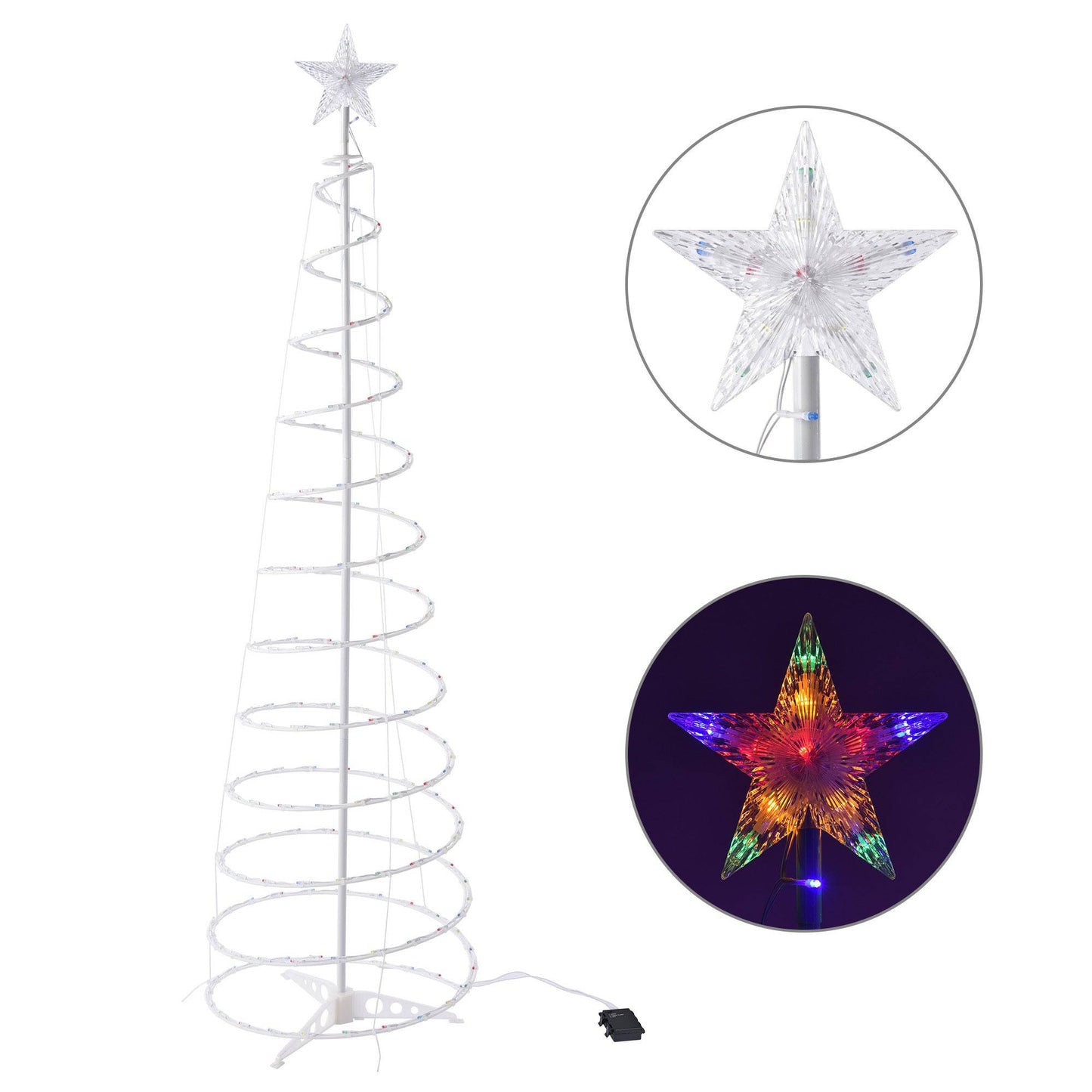 New Style LED Spiral Christmas Tree Light Christmas Spiral Tree Indoor And Outdoor Decoration Lights - All Inclusive Family Treasures