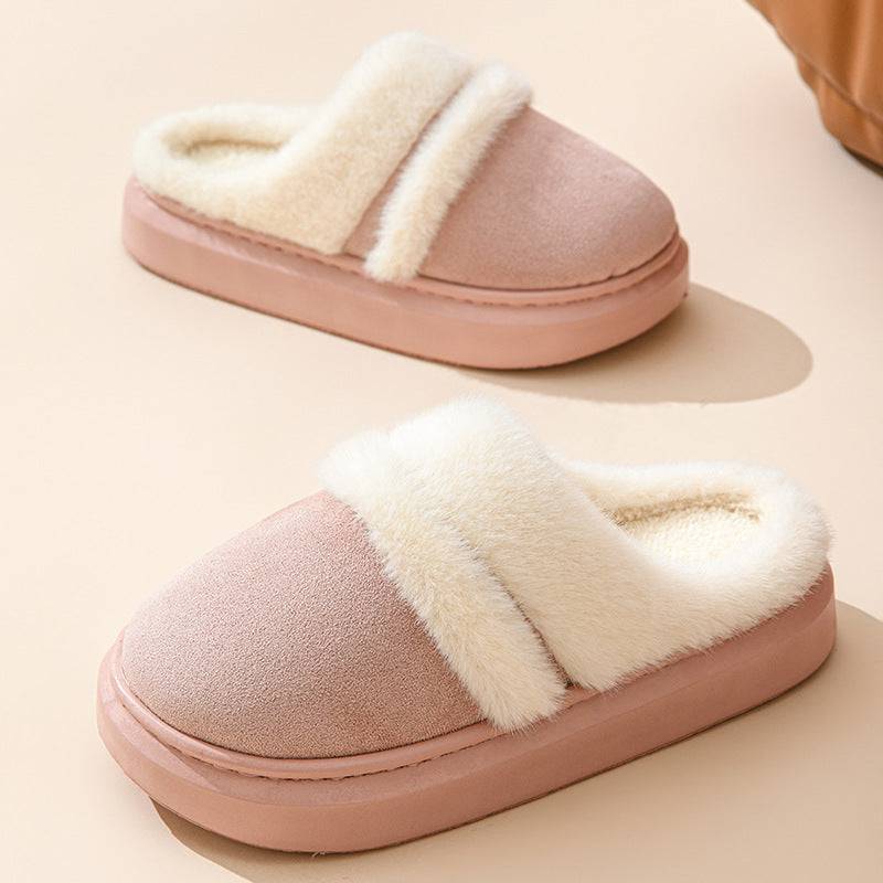 Warm Cotton House Slippers – Plush, Non-Slip Winter Comfort for Women - All Inclusive Family Treasures