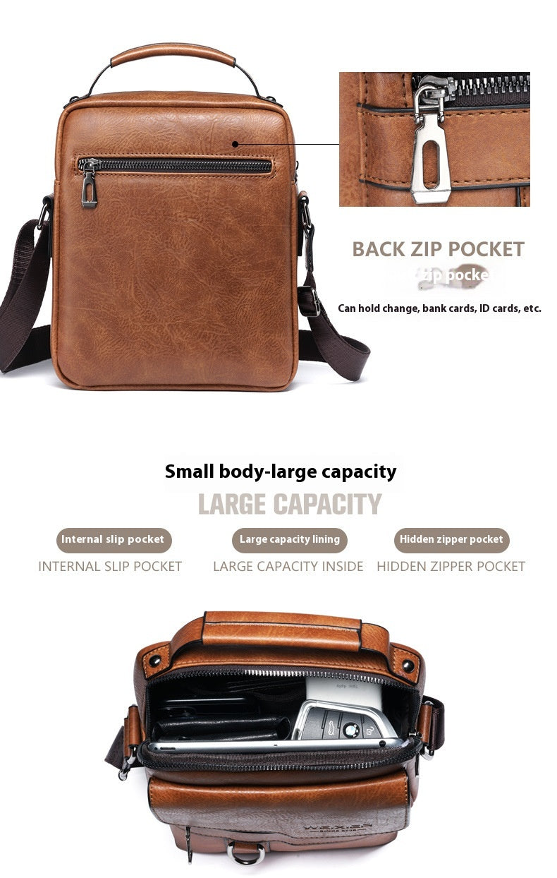 Classic Urban Crossbody: The Everyday Gentleman’s Leather Bag