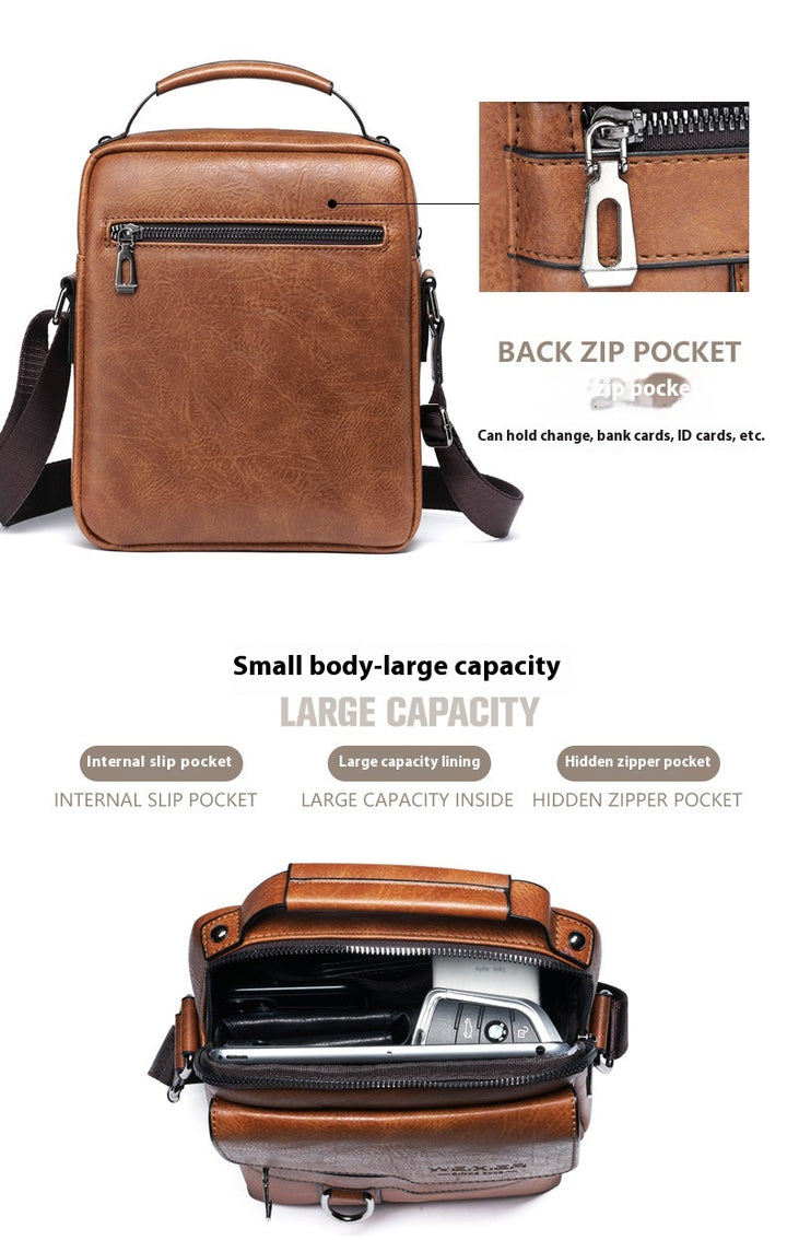 Classic Urban Crossbody: The Everyday Gentleman’s Leather Bag