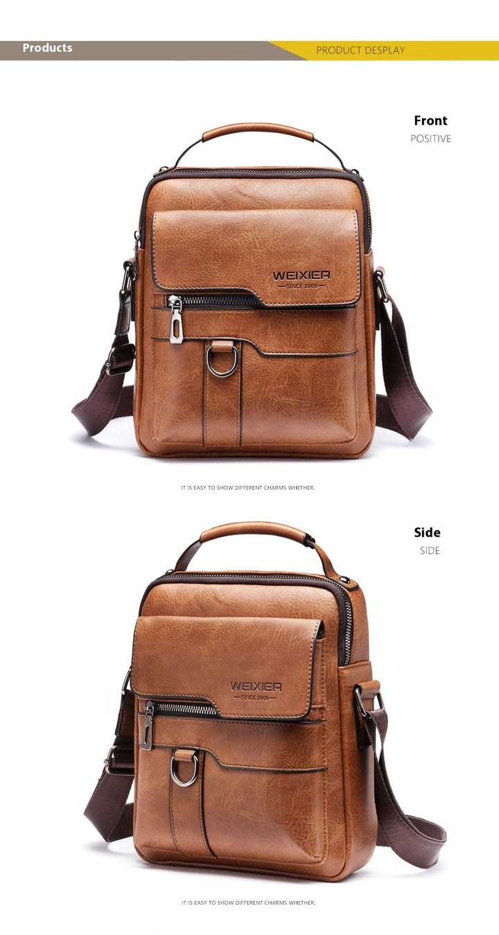 Classic Urban Crossbody: The Everyday Gentleman’s Leather Bag