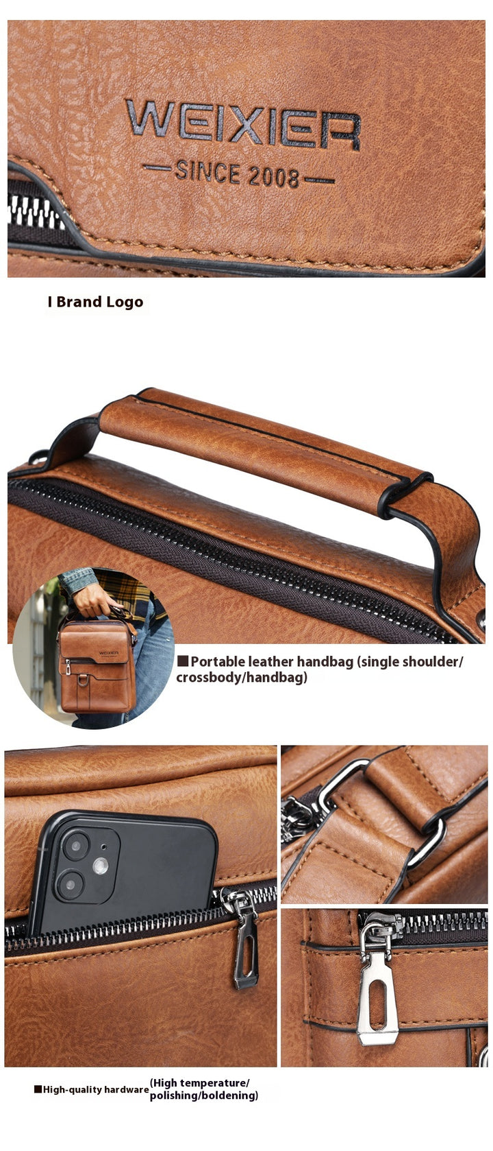 Classic Urban Crossbody: The Everyday Gentleman’s Leather Bag