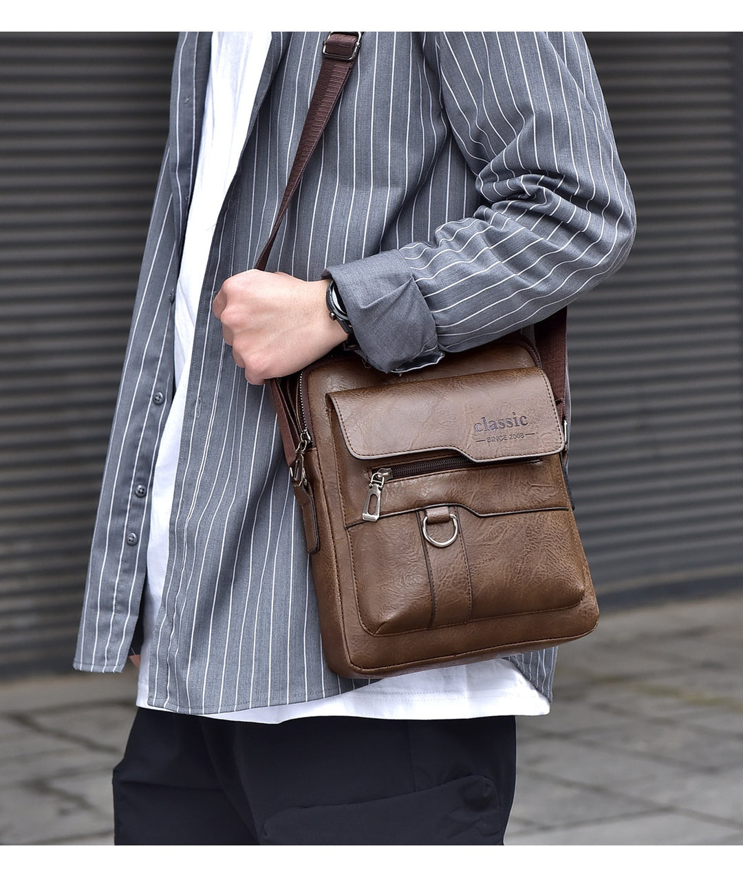 Classic Urban Crossbody: The Everyday Gentleman’s Leather Bag